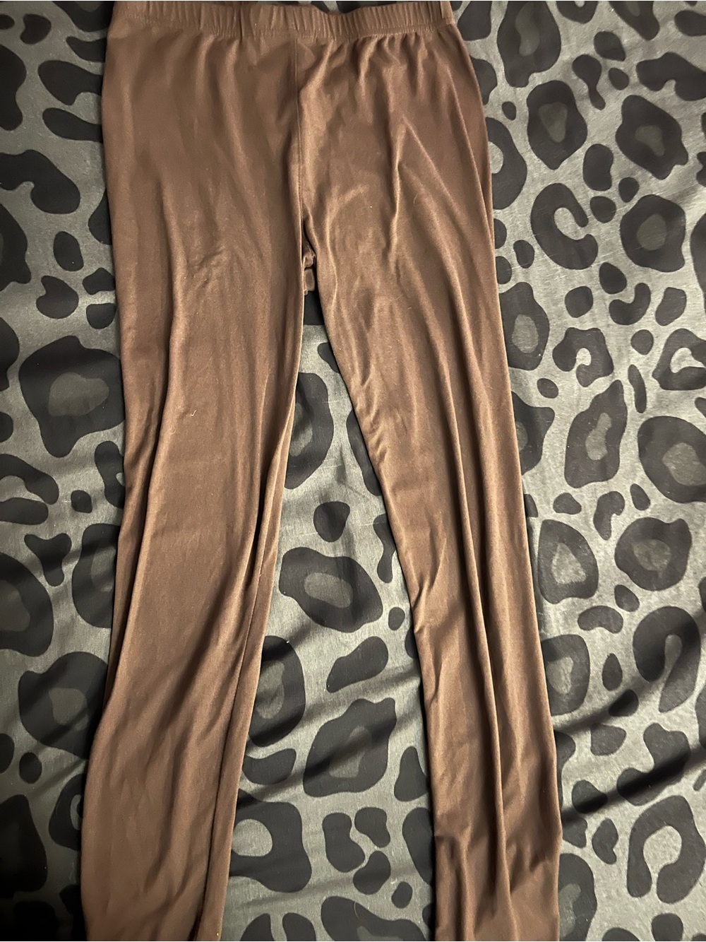 Women’s Brown Stretch Ponte Leggings